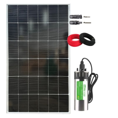 Kit Painel Solar 160W com Bomba Submersa 70metros