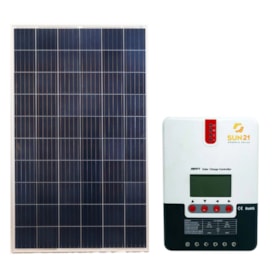 Kit Painel Solar 280w Controlador MPPT 20A Display