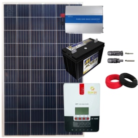 Kit Painel Solar 280W Motorhome Inversor 1000W 12V/220V