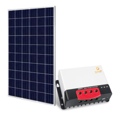 Kit Painel Solar 280w Resun Controlador Sem Display Mppt 30a