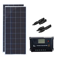 Kit Painel Solar 300w Com Controlador 20A Sun21 Conector MC4y