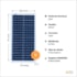 Kit Painel Solar 30w Resun 12V/24V Controlador Azulzinho 30A