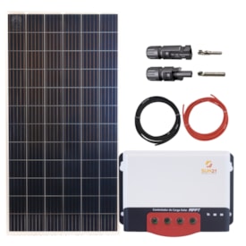 Kit Painel Solar 335W Controlador MPPT 20A Sem Display