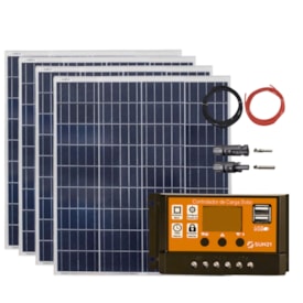 Kit Painel Solar 60w Resun 24V Controlador Laranjinha 30A
