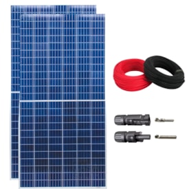 Kit Painel Solar 680W Policristalino Znshine Com Mc4 E Cabos