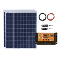 Kit Painel Solar 80w Resun 12V/24V Controlador Azulzinho 30A