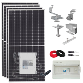 Kit Painel Solar Canadian 264kWh/mês com Microinversor Deye 220V Cerâmico