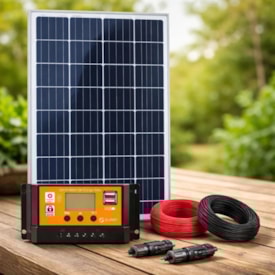 Kit Painel Solar Monocristalino 150W/160W Controlador 30A Sun21