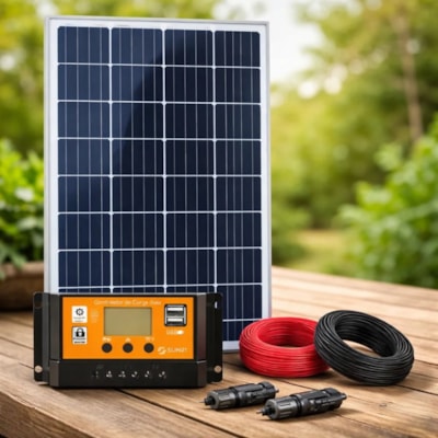 Kit Painel Solar Monocristalino 150W/160W Controlador 30A Sun21