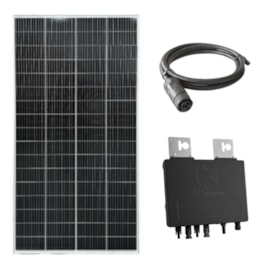 Kit Painel Solar Monocristalino 340W com Microinversor ApSystems 600W 220V