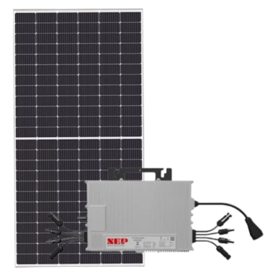 Kit Painel Solar Monocristalino 555W Canadian com Microinversor NEP 2,0kW 220V