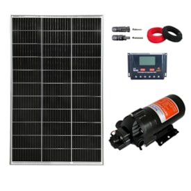 Kit Placa Solar 150W/160W com Bomba de Superficie 12V 70M