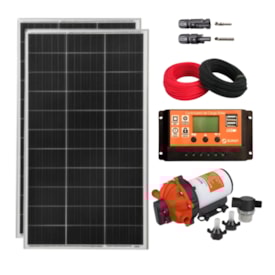 Kit Placa Solar 160W com Bomba de Superficie 12V 42 metros