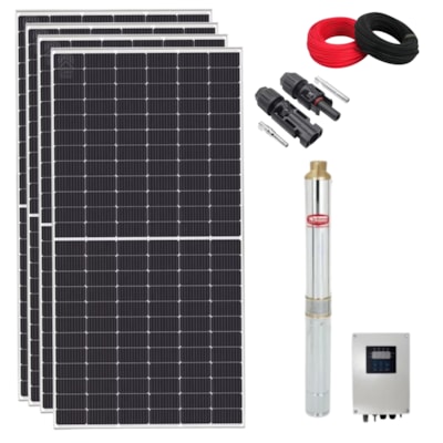 Kit Placa Solar 2200W Bomba Ebara 750W 108V 98MCA Driver