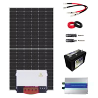 Kit Placa Solar 575w Para Starlink 24/110v Bateria Moura Kit Placa Solar 575w Para Starlink 24/110v Bateria Moura