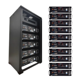  KIT Solar 10 Baterias de Lítio GETPOWER 48V 100Ah + RACK para 10 baterias