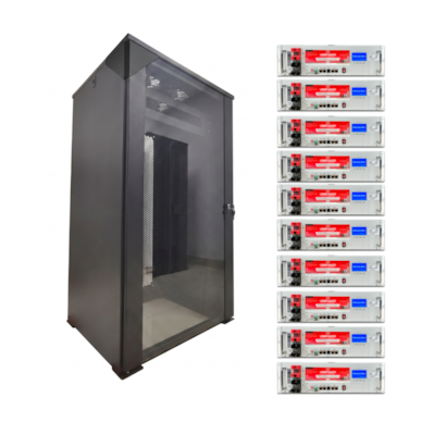KIT Solar 10 Baterias de Lítio UNIPOWER 48V 100Ah + RACK para 10 baterias