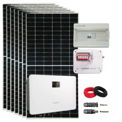 Kit Solar 1065,6kWh/mês ou 8,88kW Inversor Sungrow 8kW 220V