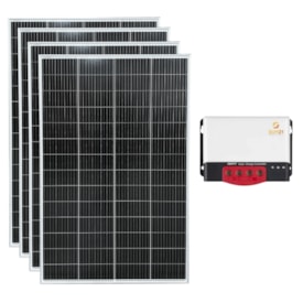 Kit Solar 1120W/h com Controlador de Carga 40A 24V MPPT