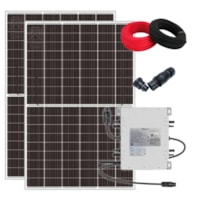 Kit Solar 121kWh/mês Painel Trina Microinversor Deye 220V Kit Solar 121kWh/mês Painel Trina Microinversor Deye 220V
