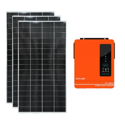 Kit Solar 122kWh/Mês Inversor Anern EVO 4,2kW 24V