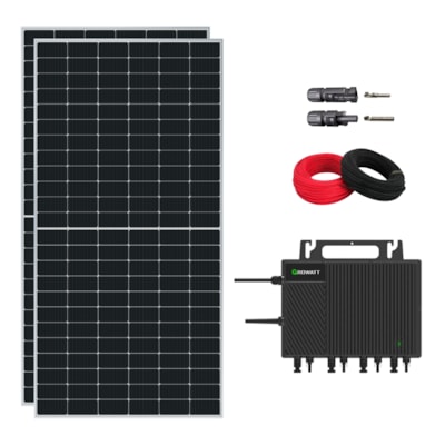 Kit Solar 150kWh/mês com Microinversor Growatt 220V