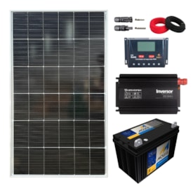 Kit Solar 160W Antena Starlink Autonomia 4h PWM 30A