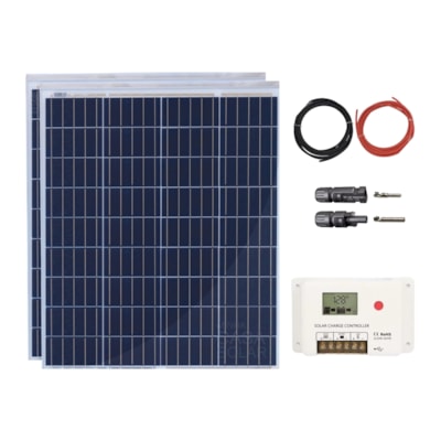 Kit Solar 160W Resun Controlador 30A 12V/24V PWM SRNE HC2410