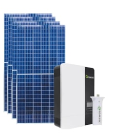 Kit Solar 200kWh/mês Znshine Inversor Growatt 3,5kW 48V/220V