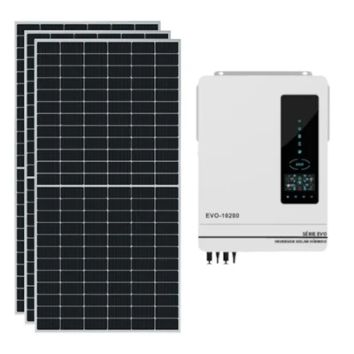 Kit Solar 210kWh/Mês com Inversor Carregador 10,2kW 48V/220V Anern