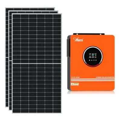 Kit Solar 210kWh/Mês com Inversor Carregador 4,2kW 24V/220V Anern