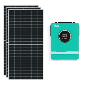 Kit Solar 210kWh/Mês com Inversor Carregador 6,2kW 48V/220V Anern