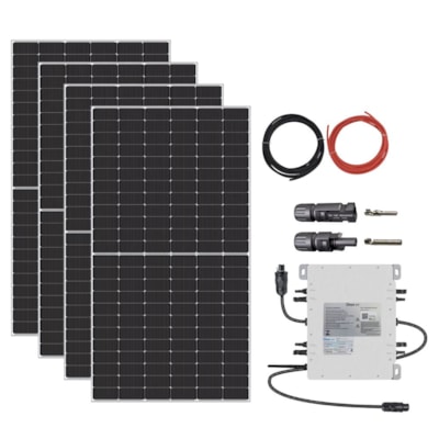 Kit Solar 241,5kW h/mês Com Microinversor e Estrutura Fibrocimento