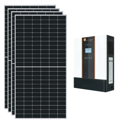 Kit Solar 280kWh/mês Inversor Felicity 3kW 24V 220V