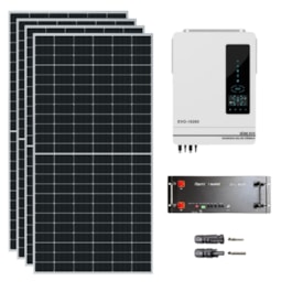 Kit Solar 285 kWh/mês Anern 10,2kW 48V Bateria AUSTA