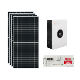 Kit Solar 300kWh/Mês Inversor Felicity 5kW 48V e Bateria Lítio 150Ah Unipower