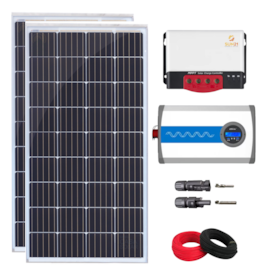 Kit Solar 310w Resun Controlador 30A Inversor 1500w Epever