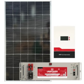 Kit Solar 480W com Bateria de Litio 100Ah 48V Unipower