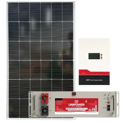 Kit Solar 480W com Bateria de Litio 100Ah 48V Unipower