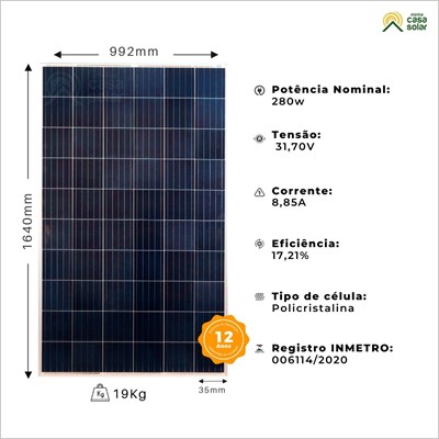 Kit Solar 24v 560w Inversor Híbrido