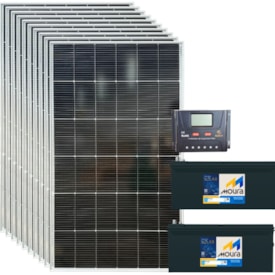 Kit Solar 6400W/dia com Bateria Moura 234Ah