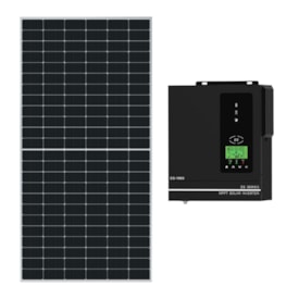 Kit Solar 70kWh/Mês com Inversor Carregador 1,0kW 12V/220V Anern
