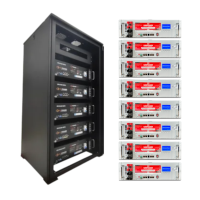 KIT Solar 8 Baterias de Lítio UNIPOWER 48V 100Ah + RACK para 8 baterias