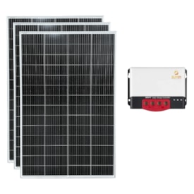 Kit Solar 840W/h com Controlador de Carga 30A 24V MPPT
