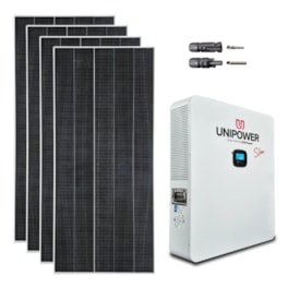 Kit Solar All in One 5kW 48/220V com Litio 4,8kW Unipower e 4 Painéis 545W
