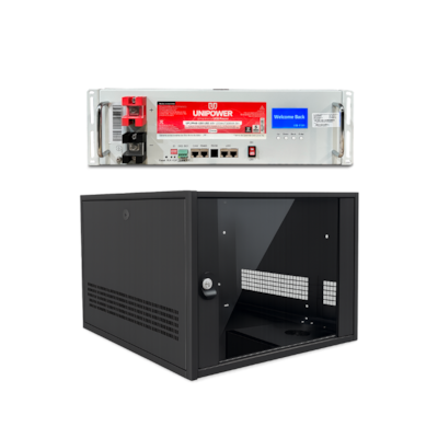 KIT Solar Bateria de Lítio UNIPOWER 48V 100Ah + RACK para 1 bateria