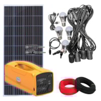 Kit Solar Camping De 150w Com Bateria De Lítio Kit Solar Camping De 150w Com Bateria De Lítio