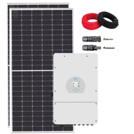 Kit Solar Canadian 1056kWh/mês Inversor Híbrido 8kW 127V/220V Deye