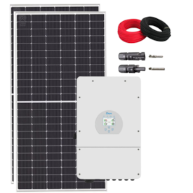 Kit Solar Canadian 1056kWh/mês Inversor Híbrido 8kW 220V Deye