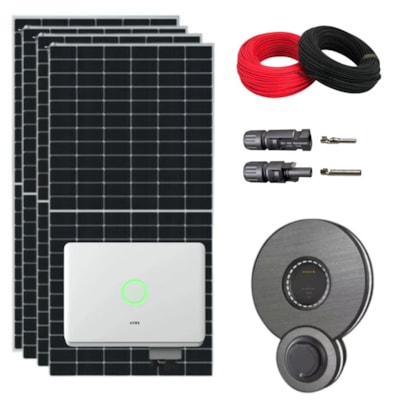 Kit Solar Comercial 1825kWh/mês com Carregador Weidmuller Carro Elétrico